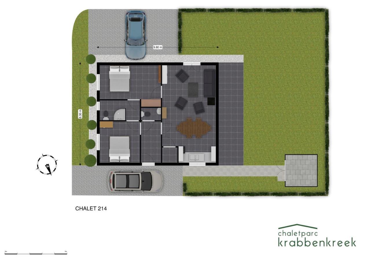 Chaletparc Krabbenkreek Zeeland - Chalet 214 圣安娜兰 外观 照片